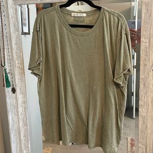 Free People We the Free Clarity Ringer Tee • Rust Sage